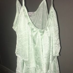Mint green tank
